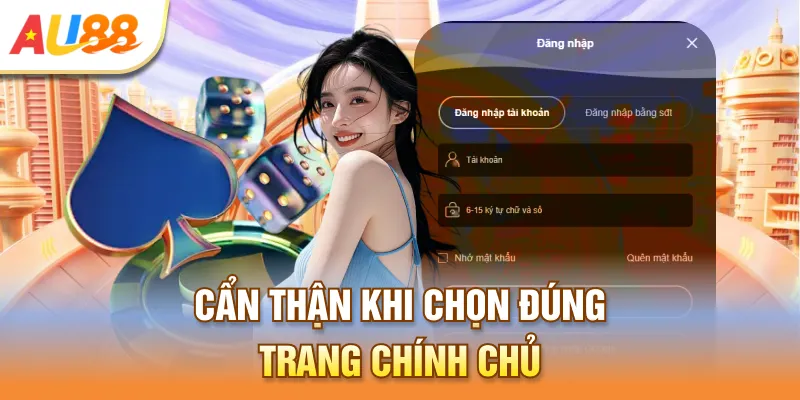 Cẩn thận khi chọn đúng trang chính chủ