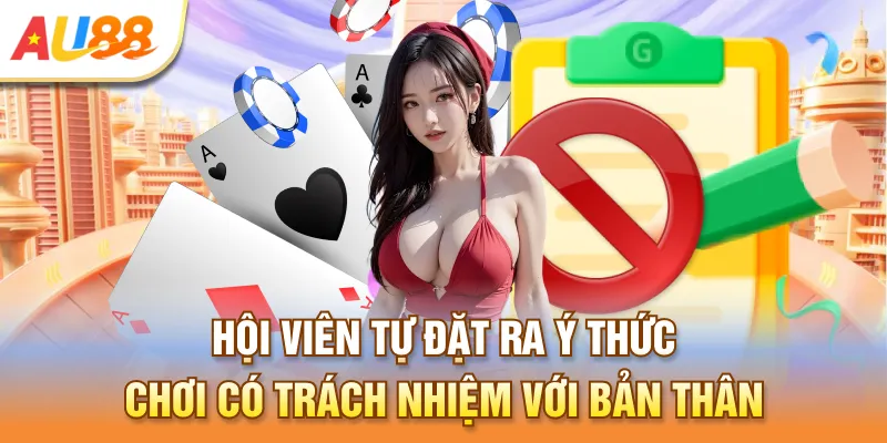 Hội viên tự đặt ra ý thức chơi có trách nhiệm với bản thân